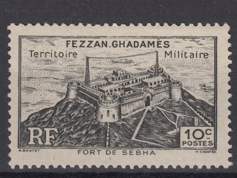Libya FEZZAN GHADAMES 1946 RF ☀ Fort Sebha / Military territory ☀ 1v MNH Cover