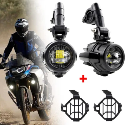 LED Auxiliary Driving Fog Lights W/ Relay For BMW R1250GS 2019, F750GS, F850GS - Image 1 of 4