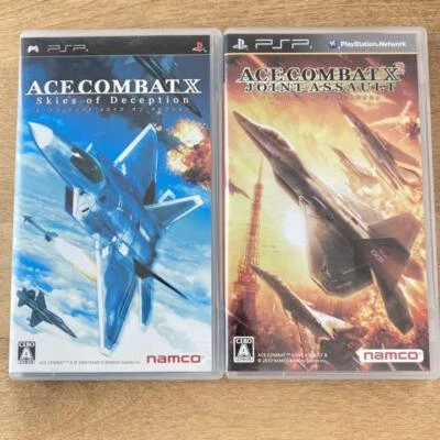 PSP Ace Combat X Skies of Deception & X2 Joint Assault 2Games Japan import namco - Image 1 of 4