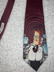 Dilbert Goes To Work Herrenkrawatte lizenziert Computer Cartoon Seidenkrawatte  - Bild 1 von 4