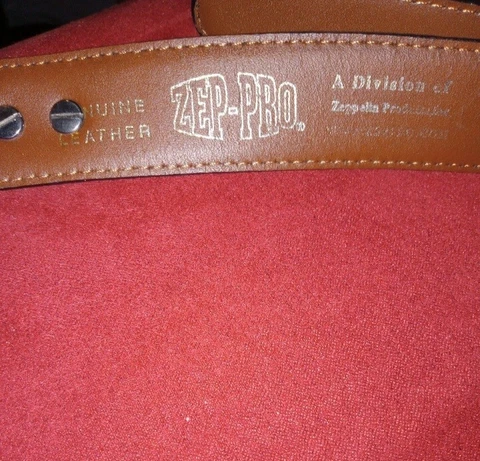 Tampa Bay Buccaneers Black Silver Zep Pro Leather Belt Cover