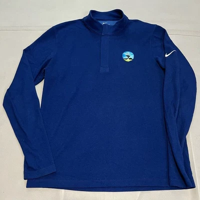 Nike Dri Fit AT&T Pebble Beach Pro-Am Golf 1/4 Quarter Long Sleeve Shirt-M-3588 - Image 1 of 4