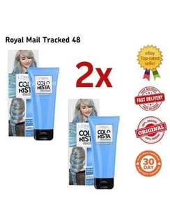 2x L'Oreal Colorista Washout Semi-Permanent Hair Dye 80ml - Ocean Blue Free P&P - Picture 1 of 3