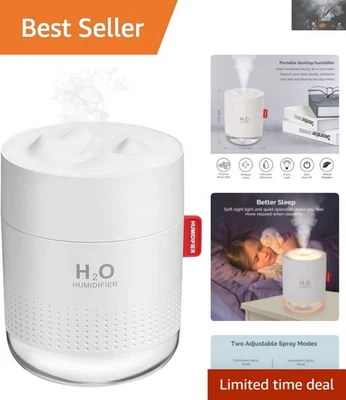 500毫升自动关机便携式加湿器-2雾模式适用于卧室和办公室 — 第 1/4 张图片