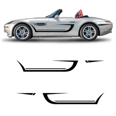 calcomanías raya lateral doble curva bmw z8 Foto 1 de 2