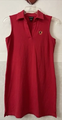 ¡Vestido Camisa Rafaella Mujer Grande Rojo Cuello en V Hasta la Rodilla Algodón! A4493 Foto 1 de 4