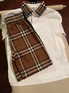 Burberry Boys Johane Polo With Zion Shorts Size 4y NWT - Picture 1 of 15