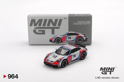 Mini GT Porsche 911 Dakar Ice Grey Metallic "Rally 1978" #964 - 1:64 Neu & OVP