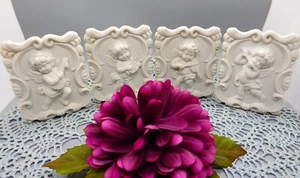 De Bec vierteilige Cherub Quartett Wandleuchten - Biskus Porzellan - Made in Japan - Bild 1 von 10