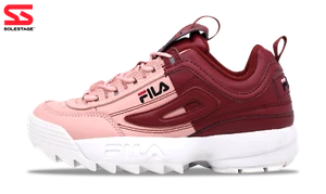 FILA Disruptor II Premium Split Pink/Burgundy (W) (5FM00063-662) Women Size 5-9 - Picture 1 of 3