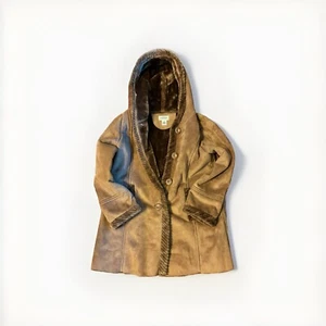 vintage brown st johns coat womens large - Picture 1 of 4