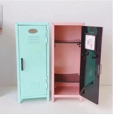 Kids Mini Metal Locker Kids Treasure Box Doll Locker Toy - Image 1 of 4
