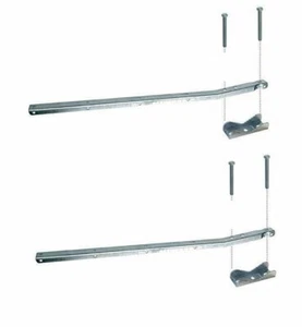 BRACCIO PER STENDIBIANCHERIA DA BALCONE RINGHIERA COPPIA ASTE FISSE CM 60 13614 - Foto 1 di 1