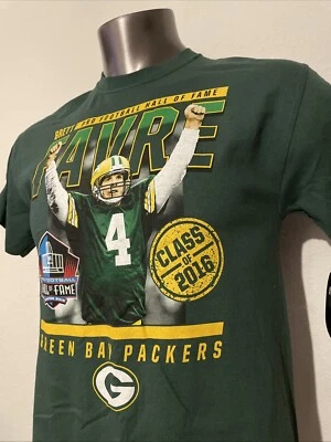 NUEVO CON ETIQUETAS - Camiseta Majestic Brett Favre Green Bay Packers Salón de la Fama Adulto Talla M Foto 1 de 4