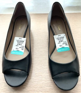Cole Haan Air Bria Wedge OT II schwarze Nappa 7-1/2B ungetragen, in OVP - Bild 1 von 12