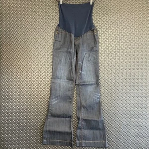 Buffalo David Bitton A Pea In The Poo Dark Blue Denim Maternity Jeans Women's 29 - Picture 1 of 8