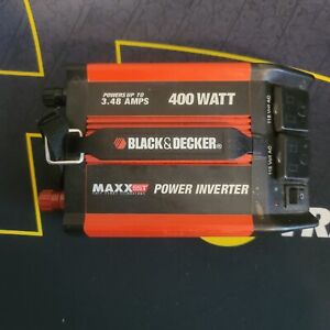 Black & Decker Maxxsst Power Inverter 400 Watt 3.48 Amps NOT TESTED!! READ DESCR