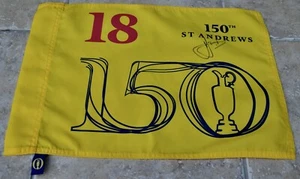 The 150th Open 2022 St Andrews Golf Flag Signed By Cameron Smith Winner W/COA #6 - Picture 1 of 3