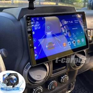 10.1" Apple Carplay Android 13 For 2007-2017 Jeep Wrangler JK Radio GPS Navi FM - Picture 1 of 19