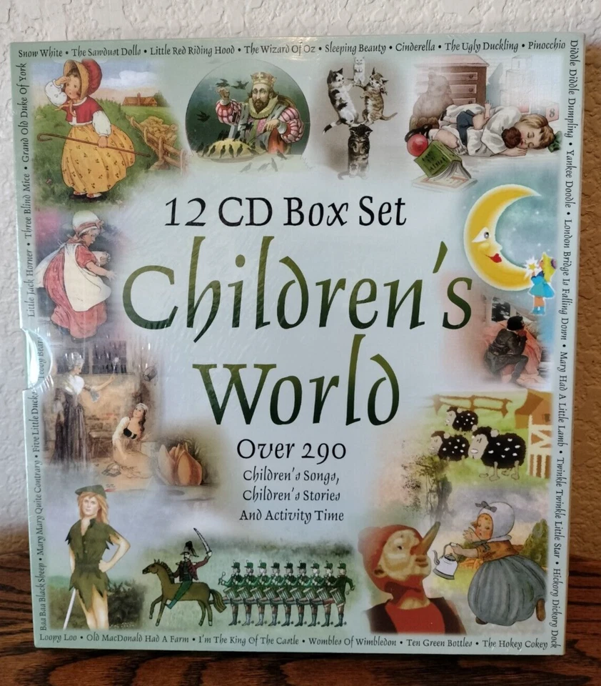 Over 290 Children's Songs Stories Box Set 12 CD Children's World - New Sealed Foto 1 de 4