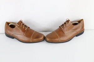Sandro Moscolini Mens 11 EEE Brazil Leather Toe Cap Oxford Dress Shoes Brown - Picture 1 of 12