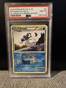 Pokemon PSA 9 MINT Poliwrath 21/95 Regional Championships Promo Holo 2010 S#4538 - Picture 1 of 2