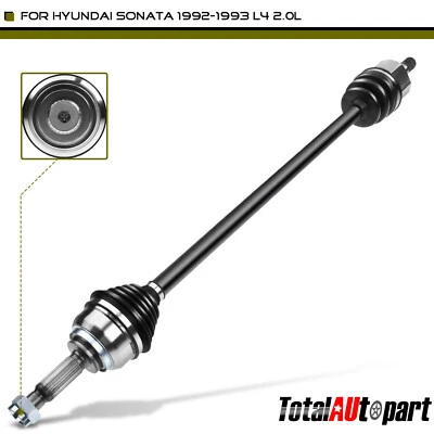 Conjunto de eje CV para Hyundai Sonata 1992-1993 L4 2,0 L lado del conductor delantero sin ABS Foto 1 de 4