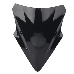 Fit Kawasaki Ninja 650 EX650 ER6F 17 -19 Dual Bubble Windscreen Windshield Black - Picture 1 of 8