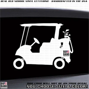 Golf Life Vinyl Decal Sticker Golf Cart Golfer Sport Van SUV Truck Car Window - Picture 1 of 4