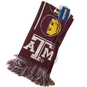 Forever Collectibles Texas A&M Scarf Football Emoji Faces Red Aggies - Picture 1 of 5