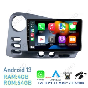 4+64GB Carplay Android 13 For Toyota Matrix 2003 2004 Car Radio Stereo GPS Navi - Picture 1 of 20