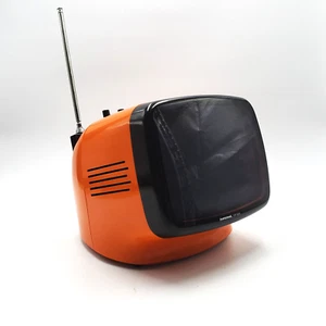 Imperial Rundfunk Portable FP 125 Retro Space Age TV Reisegerät Schwarz/Weiß - Afbeelding 1 van 24