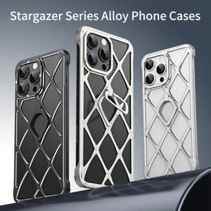 For iPhone 15 16 Pro Max 14 13 12 Metal Shockproof Heat Dissipation Case - Picture 1 of 15