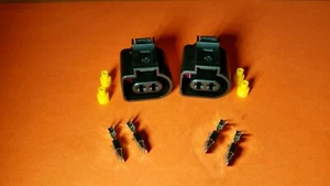 2x enchufes de conexión H3 H7 faros antiniebla NSW VW Audi Seat Passat 1J0973722 - Imagen 1 de 1