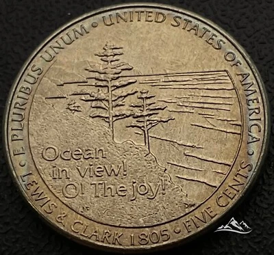 USA 5 cents coin 2005. KM #369. Jefferson Nickel.  Westward Journey Ocean. D - Image 1 of 4