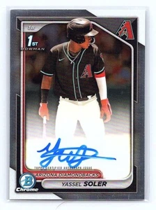 2024 Bowman Chrome - Prospect Autographs #CPA-YSO Yassel Soler (AU, RC) - Bild 1 von 2
