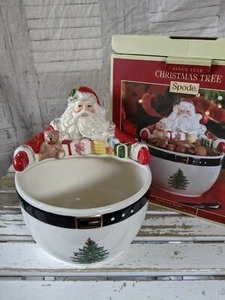 Spode Christmas tree Santa nut bowl - Picture 1 of 9