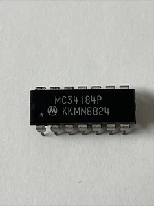 MOTOROLA, MC34184P, AMPLIFICADOR OPERACIONAL QUAD, 11000uV OFFSET-MAX, ANCHO DE BANDA 4MHz, PDIP14 - Imagen 1 de 3