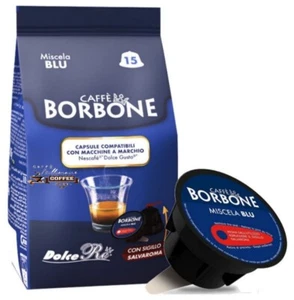 90 Capsule Caffè Borbone Miscela Blu Compatibili Dolce Gusto Nescafe* 6 Buste - Imagen 1 de 9
