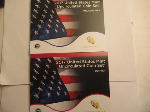2017 US Mint Uncirculated Coin Set, 20 coins, US Mint packaging Cover