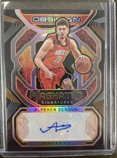 ALPEREN SENGUN 2022-23 Obsidian Houston Rockets Magmatic Signatures Auto 08/35