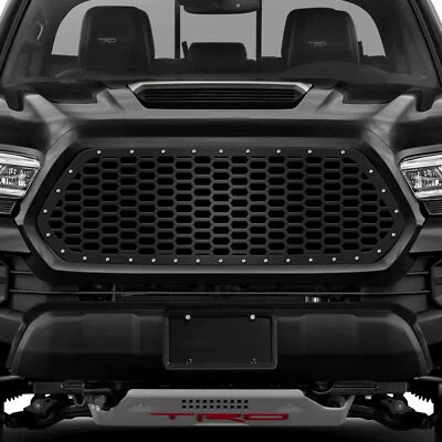 300 INDUSTRIES Aftermarket Steel Grille for 2016-2017 Toyota Tacoma HONEYCOMB BK - Image 1 of 3