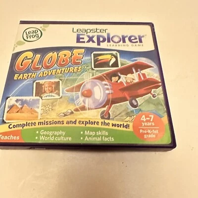 LeapFrog Leapster Explorer GS LeapPad Learning Game Globe Earth Adventure - Image 1 of 3