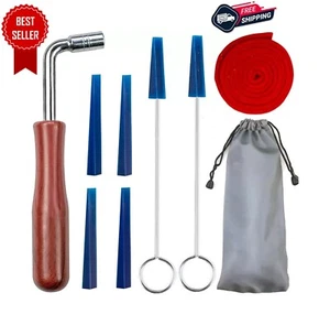 Piano Tuning Kit Professional Piano Tuning Wrench Hammer Rubber Mutes Set 8 Pcs - Picture 1 of 6