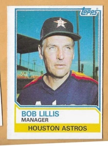 BOB LILLIS HOUSTON ASTROS #66 - TOPPS NM-MT 1983 - Picture 1 of 2