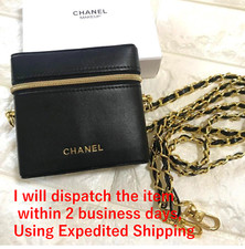 CHANEL novelty pouch Lip case Limited pouch 9×9×2.5cm New With Chain 【FAST Sipp】