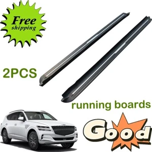 2PCS Running Boards Side Step Nerf Bars Fits for Hyundai Genesis GV80 2021-2024 - Picture 1 of 17