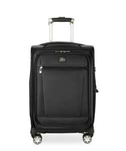 20" Softside Expandable Carry on Luggage Travel Suitcase with 4 Spinner Wheels - Picture 1 of 9