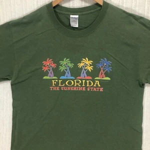 Camiseta De Colección Florida Sunshine State Palmeras Estampado Gráfico Gildan Talla L - Imagen 1 de 8