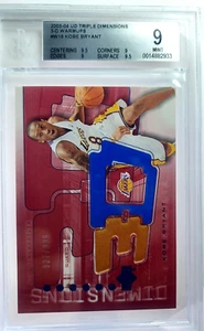 2003 UD Triple Dimension Kobe Bryant Warmup - patch / 999  BGS 9 - Bild 1 von 5